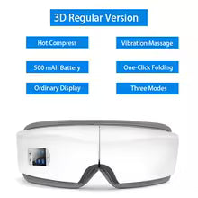 Ohio eur oculaire à vibration d'airbag intelligent 4D, instrument de soins oculaires, chauffage Bluetooth, musique Charleroi, évite la fatigue et les cernes