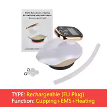 Appareil de massage électrique Chi ping, aspiration sous vide, standardisation EMS, thérapie magnétique anti-cellulite, grattage Guasha, Eva de graisse, amincissant