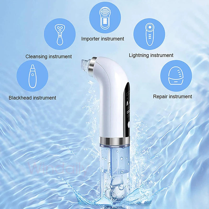 Aspirateur électrique pour pores, dissolvant de points noirs, Micro petites bulles, Machine de nettoyage du visage, dispositif de beauté Rechargeable par USB, 2025