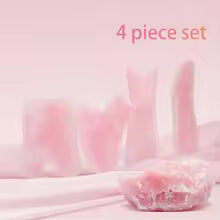 Masseur facial naturel Rouleau de visage Grattoir Gua Sha Double têtes Rouleau de pierre de jade Soins de la peau Massage au quartz rose pour le visage Corps beauté santé lifting Outils rouleau de jade soins de la peau